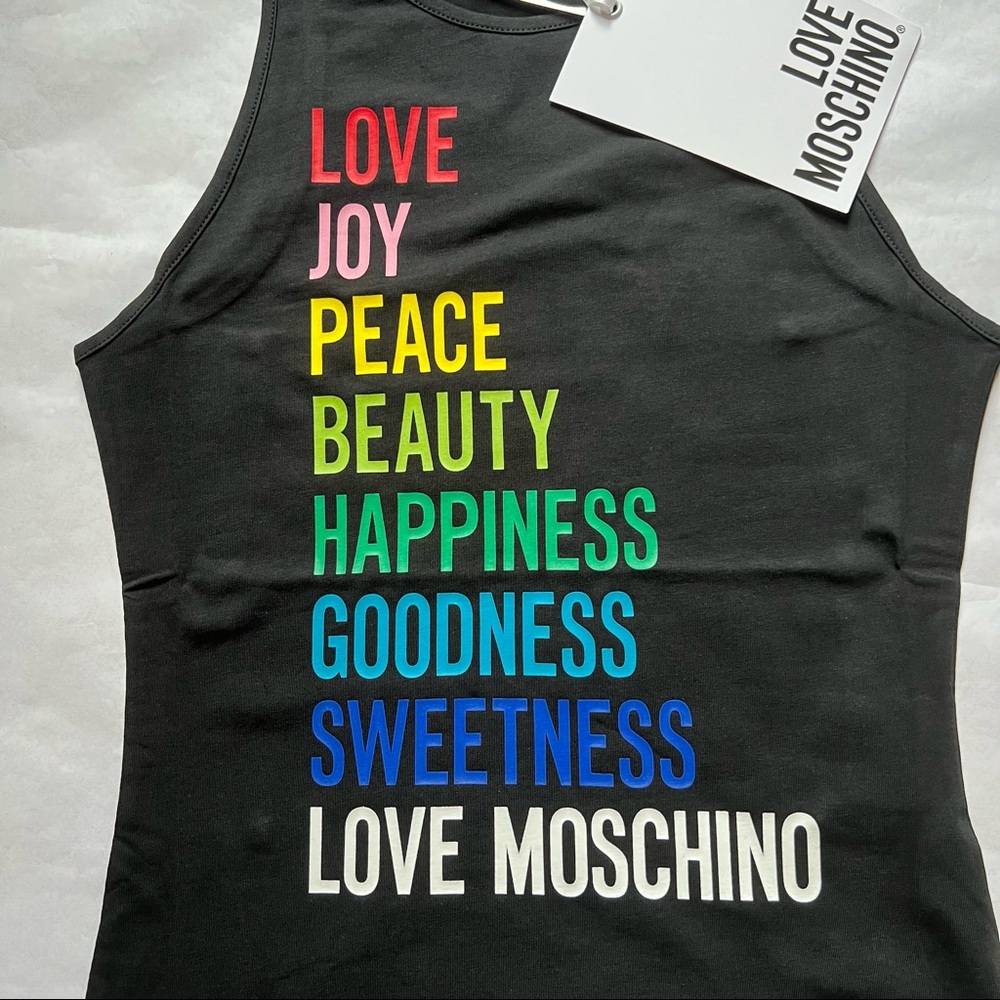 Love Moschino Logo Tank Top Black - Picture 5 of 10
